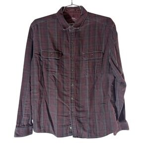 KÜHL Men's XL Plaid Flannel Button-Up Shirt Long Sleeve Casual